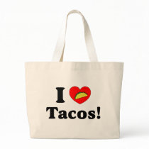 I Love Tacos Canvas Bags