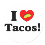 I Love Tacos stickers