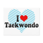 I Love Taekwondo postcards