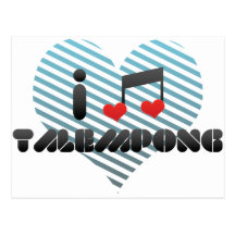 I Love Talempong Post Card