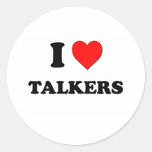 I love Talkers Sticker