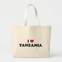 I Love Tanzania Tote Bag