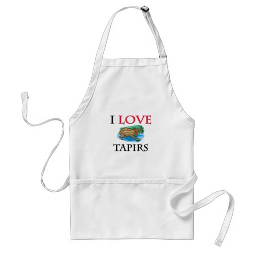 I Love Tapirs Aprons