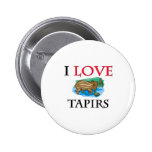 I Love Tapirs Pin