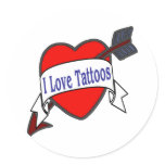I Love Tattoos stickers