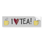 I Love Tea bumper stickers