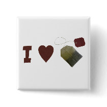 I love Tea Button