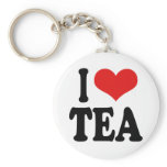 I Love Tea keychains