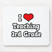 I Love Teaching 3rd Grade Mouse Mats