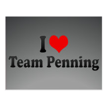 I love Team Penning Post Card