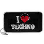 I Love Techno Mp3 Speaker