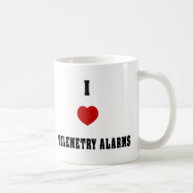 I Love Telemetry Alarms Coffee Mugs