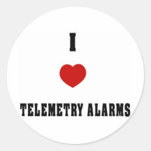 I Love Telemetry Alarms Sticker
