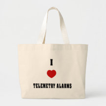 I Love Telemetry Alarms Tote Bag