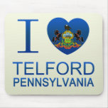 I Love Telford, PA Mouse Pad