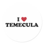I Love Temecula California Stickers