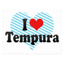 I Love Tempura Postcard