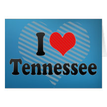I Love  Tennessee Greeting Card
