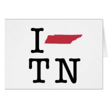 I Love Tennessee Greeting Card