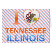 I Love Tennessee, IL Greeting Cards