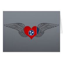 I Love Tennessee -wings Card