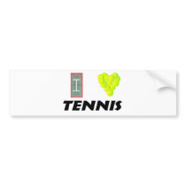 I love tennis bumper stickers