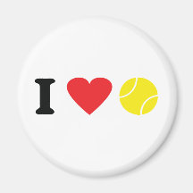 I love tennis icon magnets