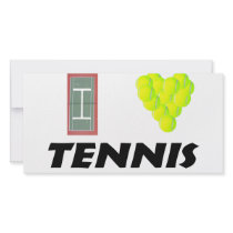 I love tennis customized photo card
