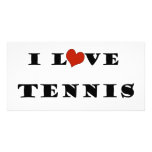 I Love Tennis photo cards