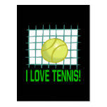 I Love Tennis Post Card