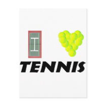 I love tennis postcard