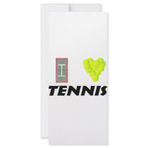 I love tennis custom rack card
