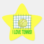I Love Tennis Stickers