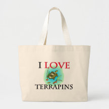 I Love Terrapins Tote Bag