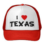 I Love Texas Cap Mesh Hats