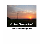 I Love Texas Skies! (Centerville) t-shirts