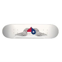 I Love Texas -wings Custom Skateboard