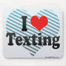 I Love Texting Mousepads