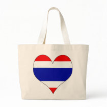 I Love Thailand Tote Bags