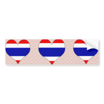 I Love Thailand Bumper Sticker