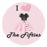 I Love the 50's stickers