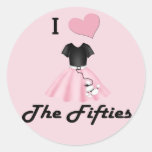 I Love the 50's Stickers