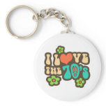 I Love The 70's keychains