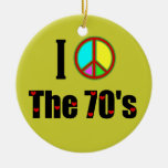 I love the 70's Peace Sign Christmas Ornament