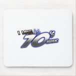 I Love the 70s Seventies 1970s MUSIC in 70s fan Mouse Pads