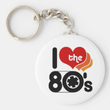 I Love the 80's Key Chains