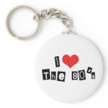 I Love The 80S Keychain