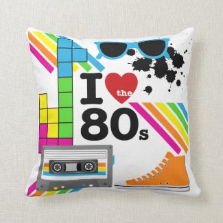 I Love the 80s Pillow