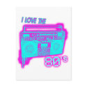 I LOVE THE 80s postcards