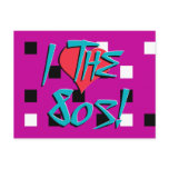 I Love The 80s! postcards